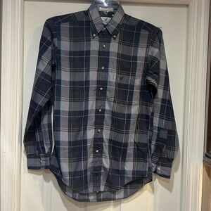 Vintage Flying Scotsman Men's Multicolor Plaid Button Down Shirt